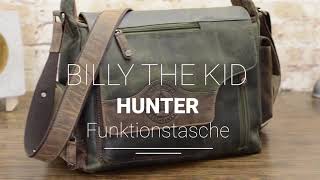 Billy the Kid Funktionstasche Leder Hunter oliv 0851-30