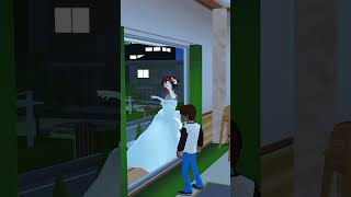 GAWAT ADA HANTU PENGANTIN BOTAK LEWAT🤔 #sakuraschoolsimulator #shorts #labicytv #sakura