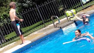 Eddie swim lessons July 2014