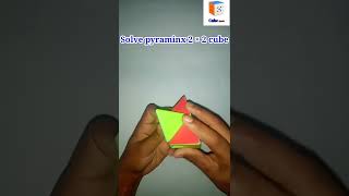 Solve pyraminx 2 by 2 cube || How  to solve pyraminx 2 by 2 cube || Solve cube  #short