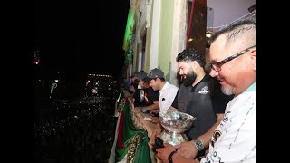 Mensaje del Gobernador Vila en Palacio de Gobierno, acompañado de los campeones Leones de Yucatán