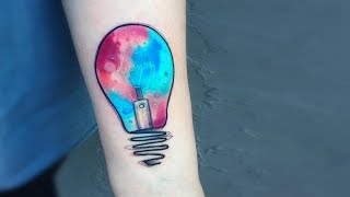 Most Creative Light Bulb Tattoo Designs And Ideas