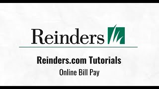 Tutorial Video - Online Bill Pay