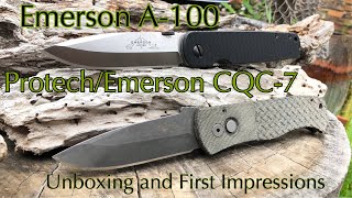 Emerson A-100 & Protech/Emerson CQC-7 Auto Duel First Impressions