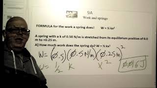 Canu Physics Ch 9 Spring Constant and Power