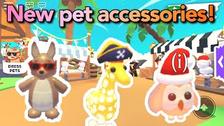 New PET ACCESSORIES Update In Adopt Me! Dress Up Your Pets! (Roblox)