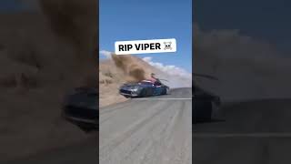 Dodge Viper crashes while drifting