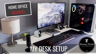 HOME OFFICE Desk Setup - Photography and Video Editing Workspace