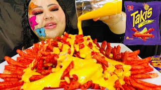 Cheese Pour on Takis Pile | Mukbang Hilarious Stories