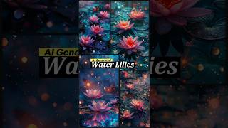 AI Water Lilies | AI Generated Image & Prompts | #aiart #waterlily #aiartcommunity #ai