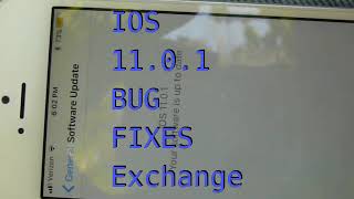 IOS 11.0.1 updated today Tuesday 9/26/2017