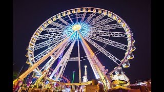 Hyde Park Winter Wonderland  BIG WHEEL overview 60m height/обзор парка с колеса обозрения с 60 м