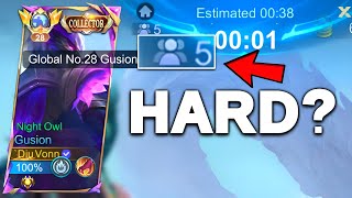 HOW TO PLAY GUSION IN 5 MAN RANK GAME?!!GLOBAL GUSION GOT DESTROYED😐