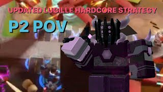 (OUTDATED) NEW UPDATED LUCILLE HARDCORE STRATEGY (Q2 2024) P2 POV || Roblox Tower Defense Simulator