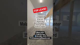 FOR LEASE! Industrial Unit Malahat Business Center at Shawnigan Lake aprx 1900sqft 14' Bay Door