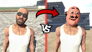 Motu Patlu entered in Franklin city - Indian bike driving 3d , indian theft auto !!