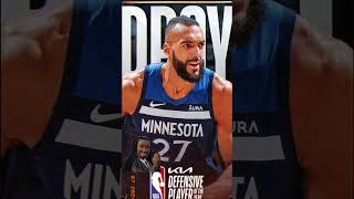 Congratulations Rudy Gobert NBA Defensive Player of the Year 2023-24 #nba #basketball #sports