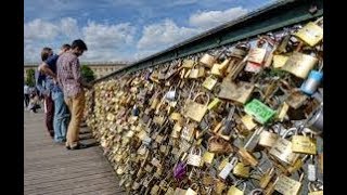 Love Lock Bridge in Salzburg, Austria