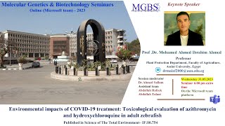 MGBS 2023- Environmental impacts of COVID-19 treatmen- Dr. Mohamed Ahmed Ibrahim's