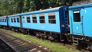 Kandy - Mathale Express Train stands between Colombo Fort and Maradana Railway Stations