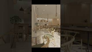 Cafe in SketchUp + V+Ray / Кафе в SketchUp + V+Ray #interiordesign #sketchup #vray