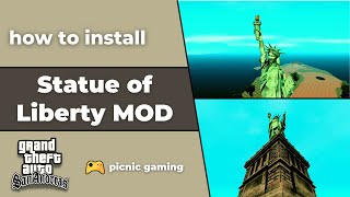 How to install Statue of Liberty mod in Gta San Andreas | Liberty City Statue Mod for Gta Sa