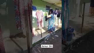 Kembang desa jemur BH #shortvideo