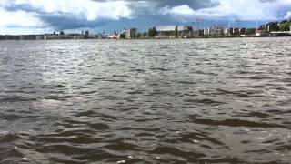 Three guys on a motorboat in Lake Mälaren (again)