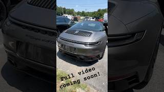 Friend’s new Targa 4 GTS LOADED with options and a manual transmission🤩 #Porsche #GTS #Targa #Turbo