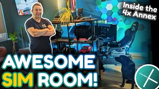 AMAZING SIM ROOM! This is where I work, rest and RACE! Let's tour my awesome sim room, the 4x Annex