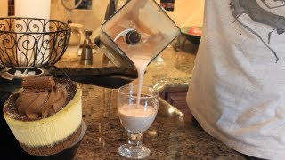 Muscle Building Protein Shake:  Chocolate Peanut Butter Cheesecake