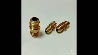 3/8 NPT Male Solid Brass Hex Nipples Equal Brass Pipe Adapter