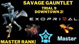 EXOPRIMAL SAVAGE GAUNTLET TRIAL 9 MASTER RANK DOWNTOWN 2! #exoprimal #capcom #gamepass