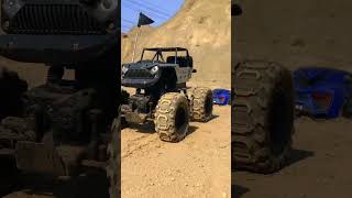 Speed vs. Power! Rock Crawler Takes on Blue Racing Car #shorts #rccar #rccarsobsession #rc #story