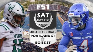 Boise State vs Portland State PREVIEW AND PREDICTIONS/KEYS TO GAME! Home Opener on The Blue!