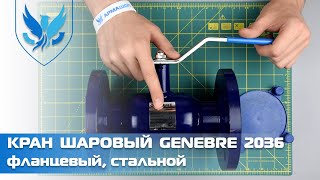 ⛲️Кран шаровый фланцевый Genebre 2036, 🎥 кран стальной стандартнопроходной | АРМАШОП