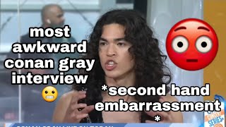 Most AWKWARD Conan Gray Interview 😳 (full version)