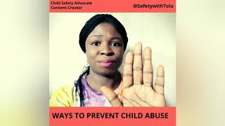 WAYS TO PREVENT CHILD ABUSE