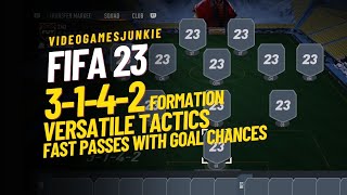 FIFA 23, 3-1-4-2 META Formation, Verstaile Tactics, Fast Passes with Goal Chances | Guide