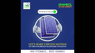 Best solar system company in pakistan Ghamkol solar system