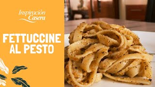 Fettuccine al Pesto (Recetas Fáciles) | Inspiración Casera