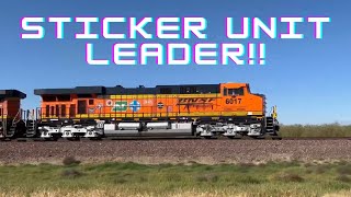 BNSF 6017 (Sticker Unit) Leads a Heavy Manifest Train! ~ Feat. KCS, K5HLA horn, H1 Duo, and MORE!