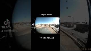 RV nearly T boned by Semi - kingman, AZ