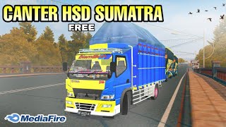 MOD BUSSID TERBARU TRUCK CANTER BECAK SUMATERA DETAIL