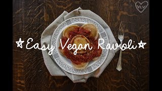 5 Ingredient Easy Vegan Ravioli