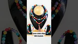 Seven chakra Mala with Brackets #shortfeed #mala #jewellery  #bracelet