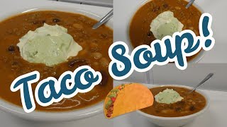 Taco Soup Recipe - Bean Soup that Tastes just like Tacos!