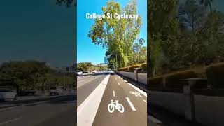 Newly opened College St Cycleway #bromptonbicycle #sydney #cycling