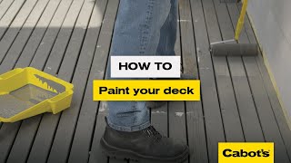 How to paint your deck | Cabot's Timbercolour Deck & Exterior Paint