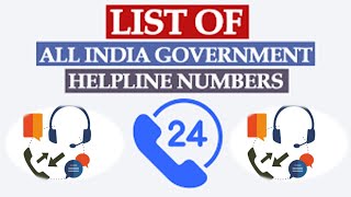 Help line Numbers | Study in India